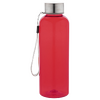 Sportflasche aus RPET mit Edelstahldeckel und Trageschlaufe, 500 ml