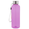 Sportflasche aus RPET mit Edelstahldeckel und Trageschlaufe, 500 ml
