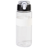 Sportflasche aus RPET mit Flip-Top-Deckel und Silikonring, 700 ml